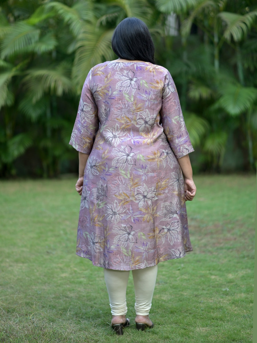 Lavender A-Line Kurti